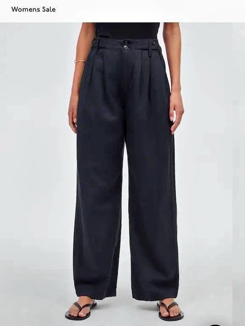 Madewell The Harlow Wide-Leg Pant Wide Leg Cotton Pants Size 14